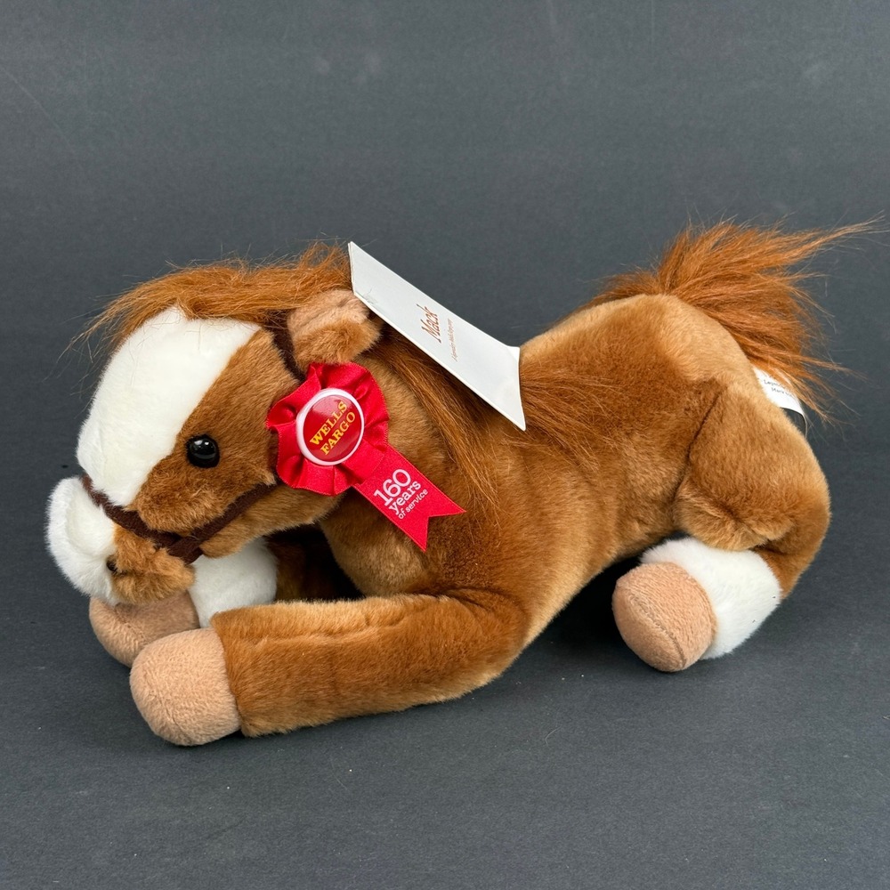 Wells Fargo Legendary Pony Mack Toy 160 Years Anniversary Plush Horse 2012